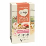Feringa Vitality kreemjad kanaliha ja l&otilde;he maiused kassidele, 12 x 10 g