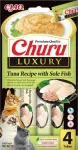Kassidele kreemjas maius Inaba Churu Luxury tuuni ja soolaga, 4 x 14 g