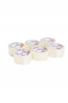 L&auml;bipaistev kleepuv pakendilint EURO TAPE, 25 mm x 60 m, 6 tk