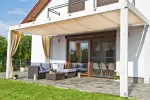 L&uuml;katav varikatus SUN GARDEN SAIL, 3x3 m, liivakarva