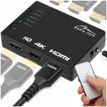 HDMI l&uuml;liti MT5207, 5 sisendit, 4K Ultra HD, puldiga