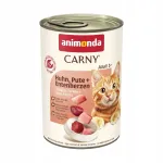 ANIMONDA Carny Adult m&auml;rgtoit kassidele kana, kalkuni ja pardas&uuml;damega 400g