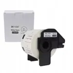 Kleebis Brother DK-11207, 58 mm, valge foolium, 100 tk rullis