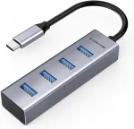 LENTION USB jagaja, 4 USB 3.0 pesa