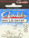 GAMAKATSU LS-3615F kalap&uuml;&uuml;gi konksud nr 12, mustad, 11 tk, valmistatud Jaapanis