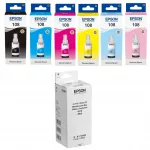 Epson 108 T09C tindikassetid, 6 tk, j&auml;&auml;tmetindipaak C12C934591 EcoTank L18050-ga