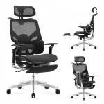 Kontoritool MARK ADLER, must, ergonoomiline, jalatoe ja riputusega