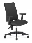 Kontoritool Nowy Styl I-LINE V14N, must, kunstnahk