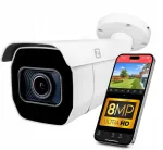 V&auml;liskaabel 8 MP 4K PoE IP-kaamera, 60 m IR, 5x optilise suumiga, SD-kaardi pesa