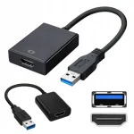 USB kuni HDMI adapter, Full HD 1080p, 3.0 kaabel