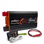 Auto inverter Polion 1500W, 24V/230V, puhas siinuslaine