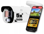 V&auml;liskaabel 8 MP 4K PoE IP-kaamera 60 m IR, topelt valgustusfunktsioon, heli ja 5x optilise suumiga