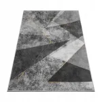 Hall-must modernne libisemiskindel vaip 220x160 cm