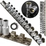 Komplekt: 1/4" pikenenud padrunv&otilde;tme otsikute komplekt SPLINE, 4&ndash;14 mm, 13 osa