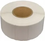 ZEBRA termosiirdega kleebised, valged, 40x25 mm, 40 mm s&uuml;damik, 2000 tk