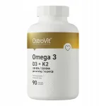 Toidulisand OstroVit Omega 3 D3+K2, 90 kapslit