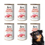 BRIT MONO koeratoit veise- ja riisiga, 6 x 400 g