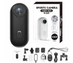 Tegevuskaamera 4K WiFi-ga, 360&deg; mini kehakaamera, veekindel, reisimiseks