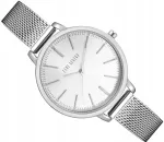 Naiste k&auml;ekell Paul Lorens PL11760B-3C1, h&otilde;bedased numbrid, 34 mm, karbiga