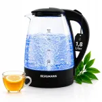 BERGMANN klaasist veekeetja, 1,8 l, 2200 W, LED-valgustusega