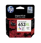 HP 653XL v&auml;rviline tindikassett, Ink Advantage