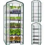 Vertikaalne mini kasvuhoone r&otilde;dule, 5 riiulit, 190x70 cm