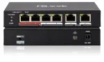 HiLook v&otilde;rgu l&uuml;liti 4x PoE, 2x uplink, 10/100 Mbps, 35W, videokaameratele