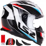 Mootorrattakiiver LS2 FF800 STORM II Racer, punane-sinine, PINLOCK-iga, ECE 22.06