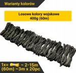 Paracord n&ouml;&ouml;rikomplekt EdcX 550, 400 g, Military Set