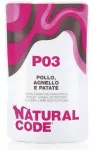 Natural Code P03 niiske kassitoit kanaliha, lambaliha ja kartuliga, 70 g