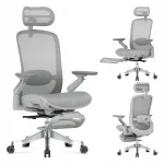 Kontoritool MARK ADLER, hall, ergonoomiline, jalatugi ja massaažifunktsioon