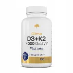 Toidulisand OLIMP D3+K2 4000 GOLD VIT, 100 kapslit