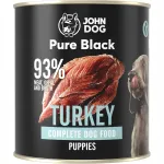 Koerakonservid John Dog Pure Black Puppy kalkunilihaga, 800 g