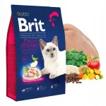BRIT Premium By Nature steriliseeritud kassidele kuivtoit kanaga, 2 x 8 kg