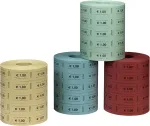 Kingituste kupongid Herlitz, 1 euro piletid festivalile, 5 rulli, 5000 tk, punased