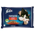 FELIX Fantastic kassitoit kanaliha ja veiselihaga želees, 4 x 85 g (340 g)