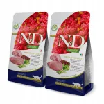 Kuivtoit t&auml;iskasvanud kassidele lambalihaga Farmina ND Quinoa Weight Management, 2 x 300 g