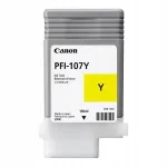 Canon PFI-107Y tindikassett kollane, 130 ml, originaal