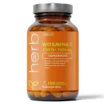 Toidulisand HERB VITAMIIN C FORTE+ 1000mg, 100 kapslit, bioflavonoidiekstraktidega
