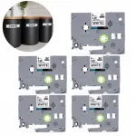 5 tk 9 mm ribasid Brother TZe-221, TZ221, AZE221, TZC221, PT H107B, H110, P-Touch printeritele