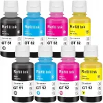 HP Smart Tank 515/615/530/619 tindikassettide komplekt, GT51/GT52 XL, 4 v&auml;rvi, 8 tk