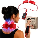 Juhtmevaba kaela massager EMS elektrostimulatsiooni ja soojendusega