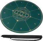 Pokkerimatt 100 cm, kokkupandav, kott kaasas