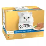 Gourmet Gold mousse m&auml;rg kassitoit, erinevad maitsed, 24 x 85 g