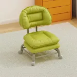V&auml;ike madal rattaga taburet, p&ouml;&ouml;rleb 360&deg;, matcha roheline, fikseeritud