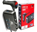 Auto pesa jagaja 12&ndash;24V, 4 USB, PD, QC