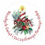 J&otilde;ulukleebised &bdquo;Merry Christmas Candle&ldquo;, 48 tk