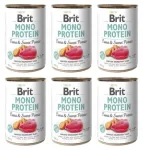 Koerakonservid Brit Mono Protein tuunikala ja maguskartuliga, 400 g, 6 tk