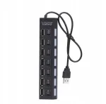 USB-jaotur, 4-pesaline, USB 2.0, 5V, 480 Mbps