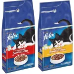 Kuiv kassitoit Felix veise- ja kanalihaga, 2 x 2 kg